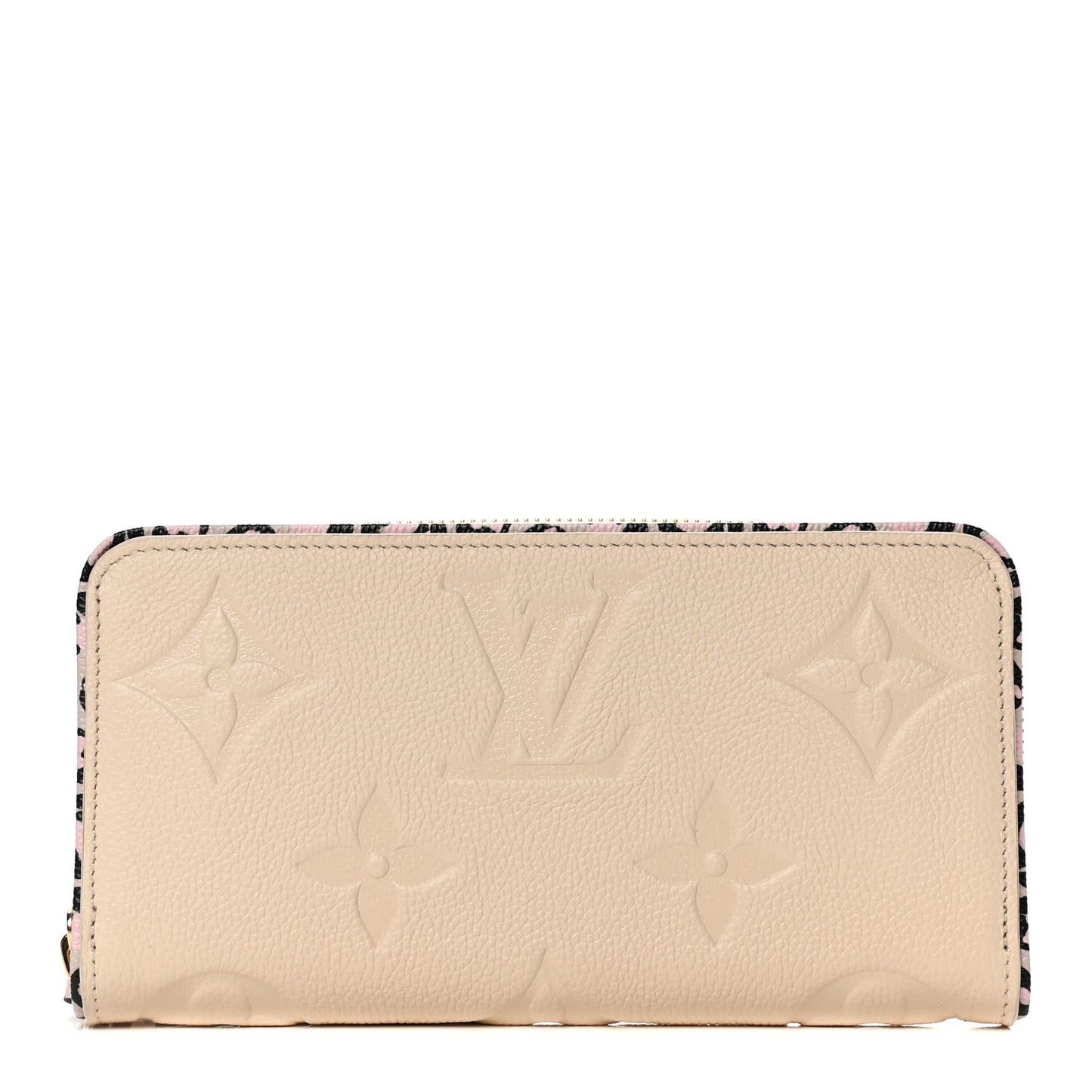 Empreinte Monogram Giant Wild At Heart Zippy Wallet Creme