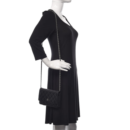 Chanel Caviar Quilted Wallet On Chain WOC Black 2 of 13