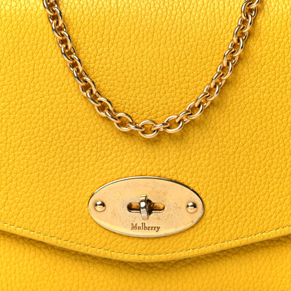 Mulberry Natural Grain Calfskin Small Darley Satchel Yellow 7 of 10