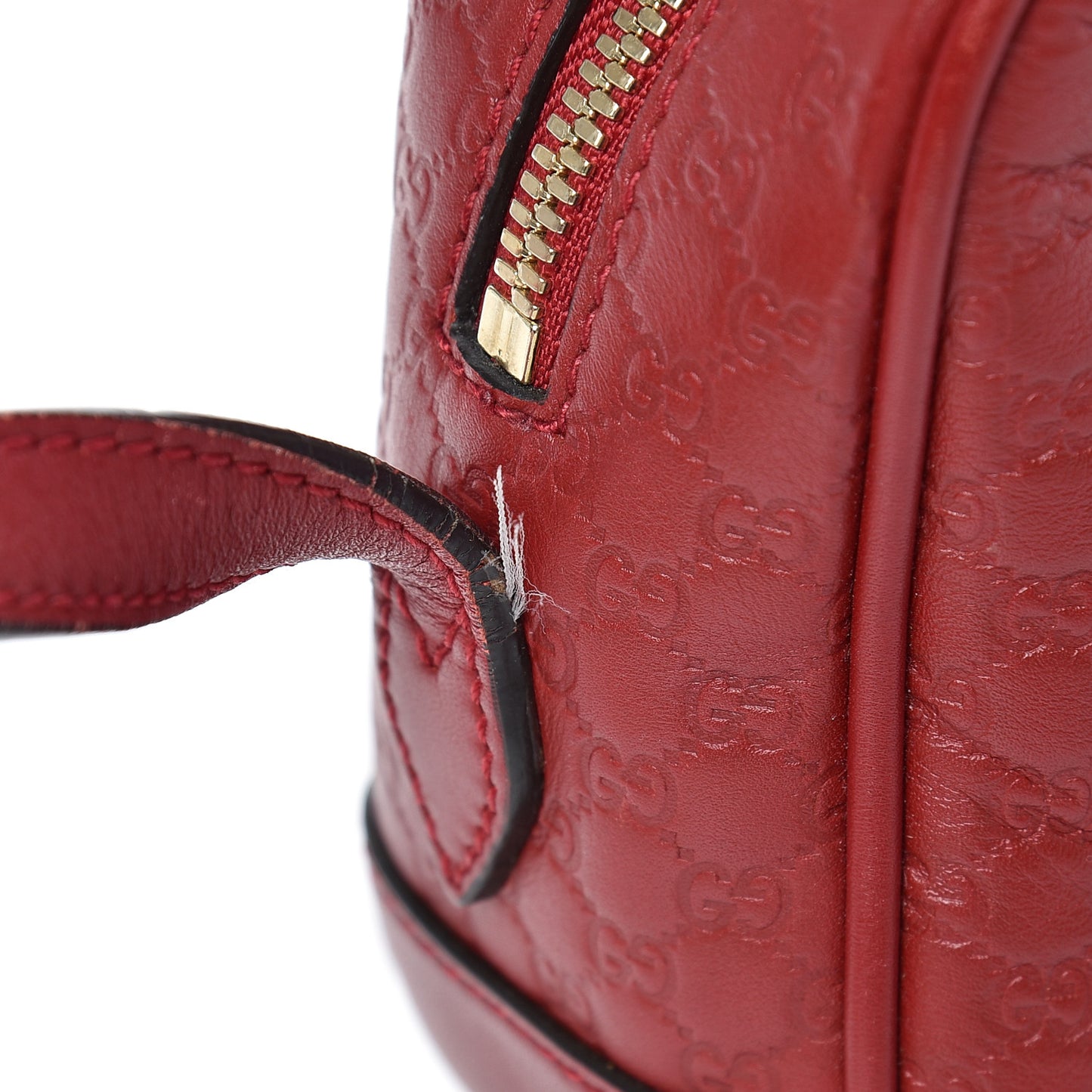 Microguccissima Mini Bree Messenger Bag Red