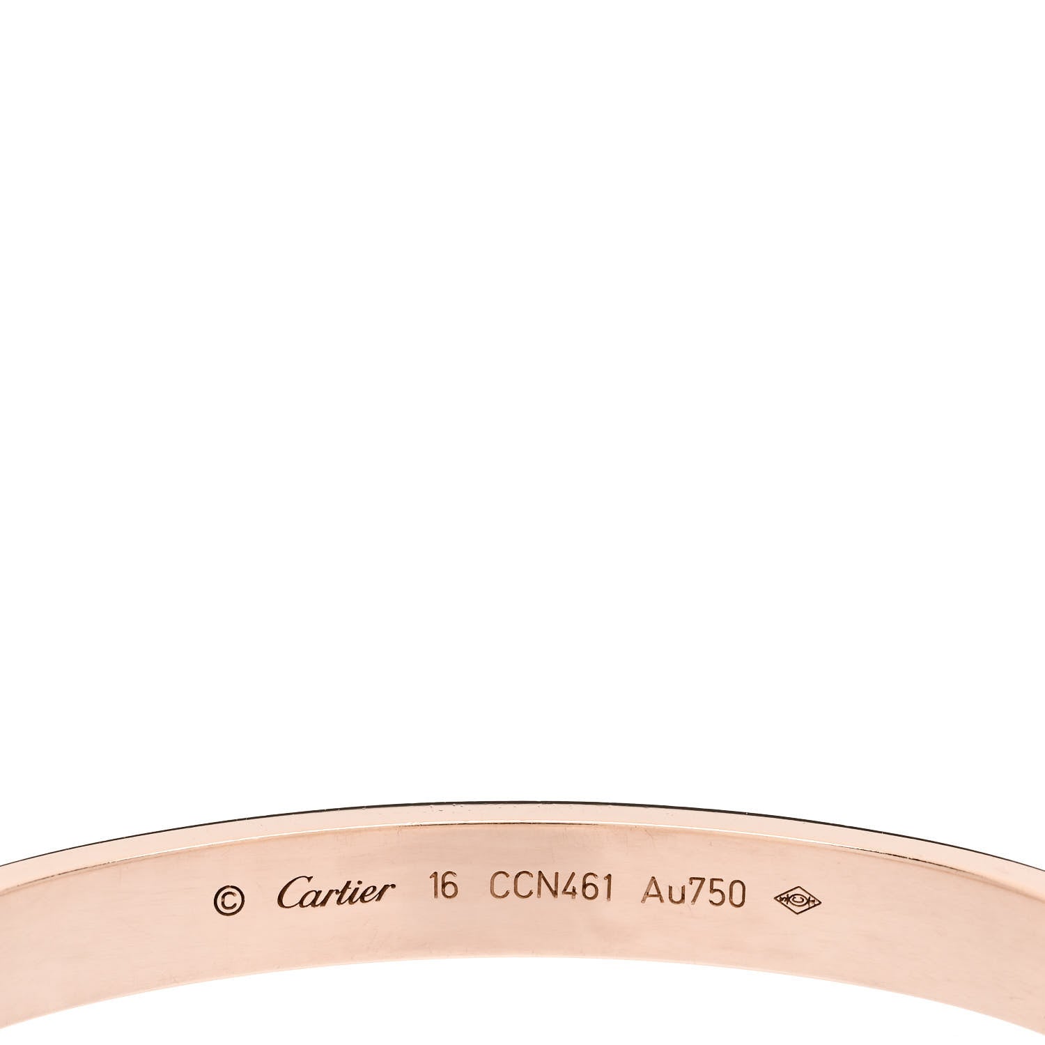 Cartier 18K Pink Gold LOVE Bracelet 16 4 of 6