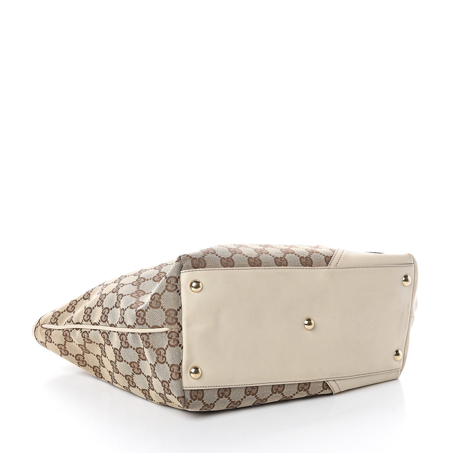 Monogram Medium New Britt Tote Off White