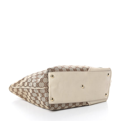 Gucci Monogram Medium New Britt Tote Off White 3 of 7