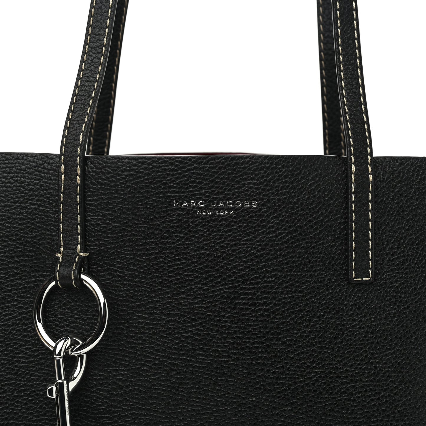 Grained Calfskin Bold Grind Tote Black