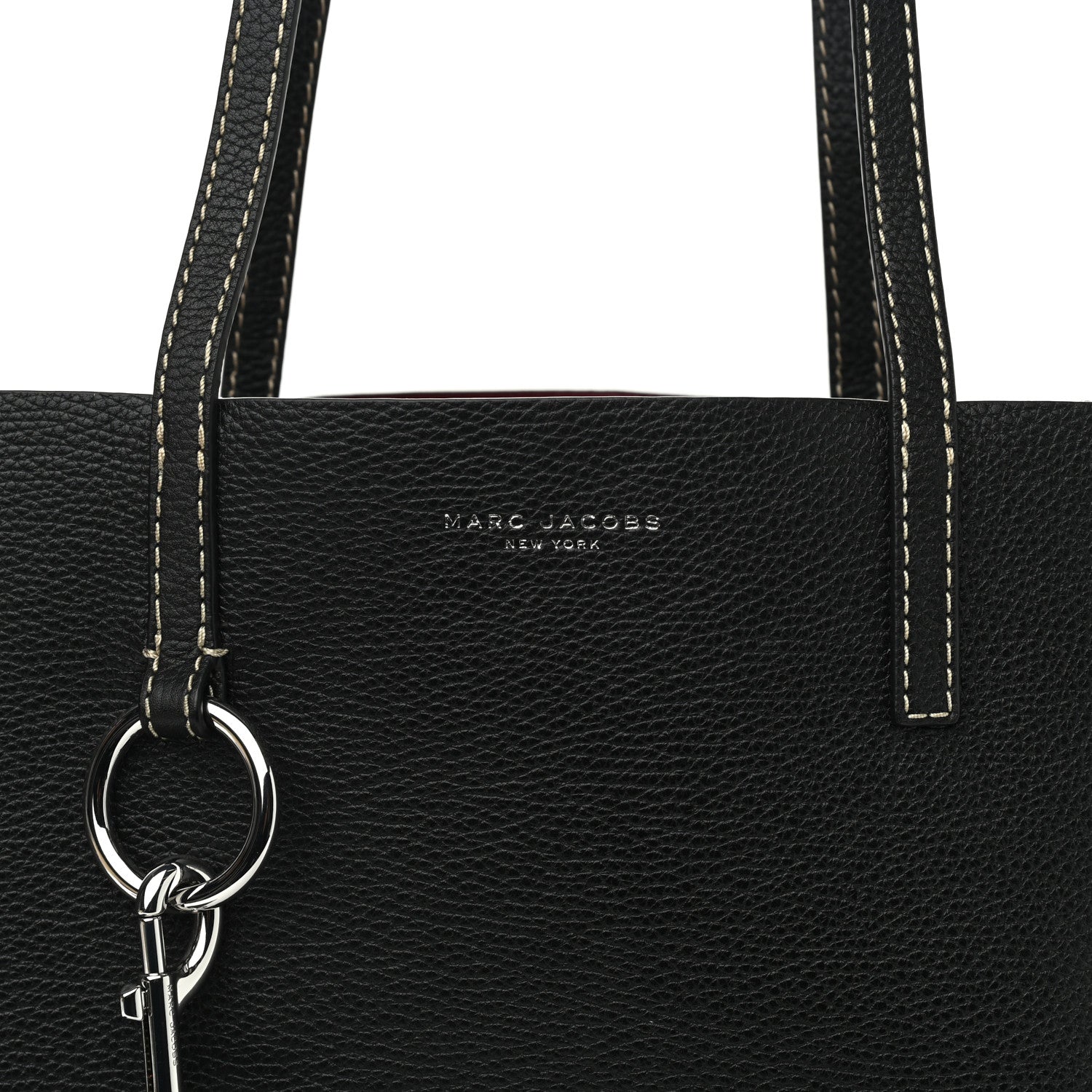 Marc Jacobs Grained Calfskin Bold Grind Tote Black 9 of 12