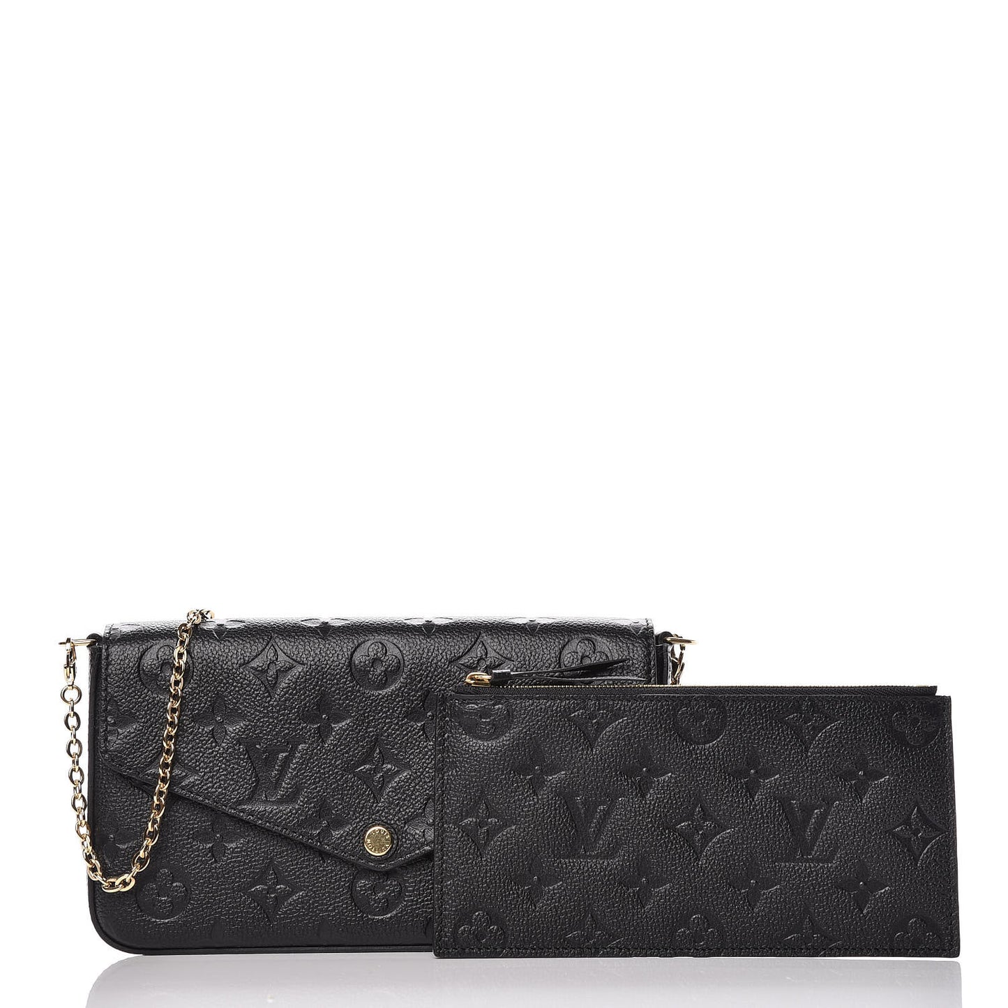 Empreinte Pochette Felicie Chain Wallet Black