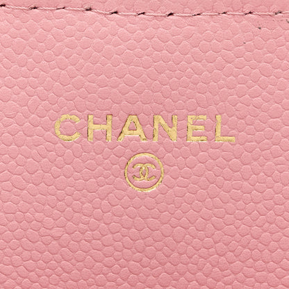 Chanel Caviar Quilted Large Gusset Flap Wallet Light Pink 6 of 11