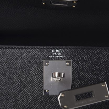 Hermes Epsom Kelly Sellier 28 Black 9 of 12