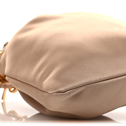 Saint Laurent Satin Evening Pouch Nude Baby Nude 8 of 11