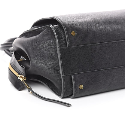 Chloe Pebbled Calfskin Dree Shoulder Bag Black 7 of 8