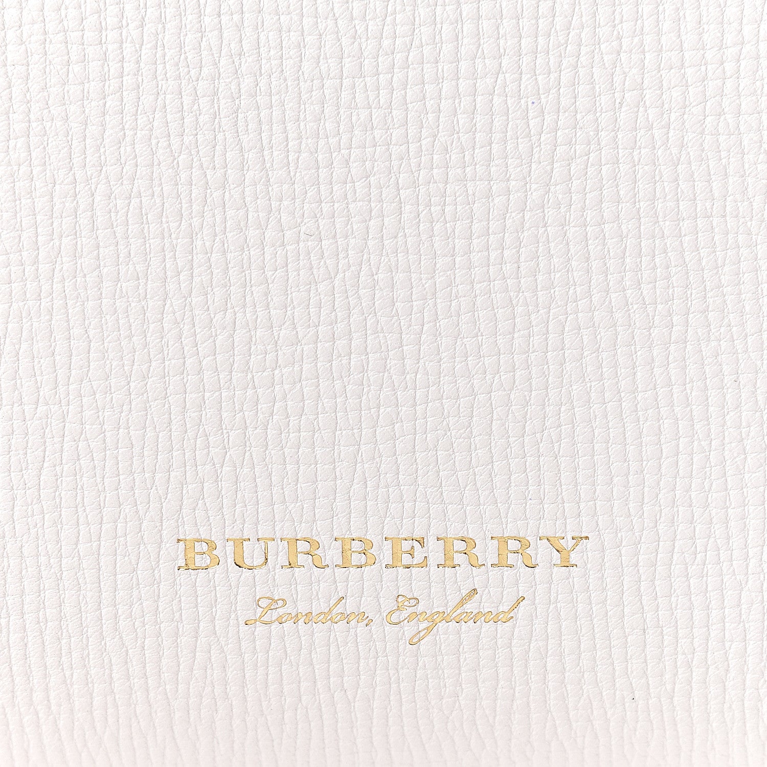 Burberry Grainy Calfskin House Check Small Banner Tote Chalk White 10 of 10