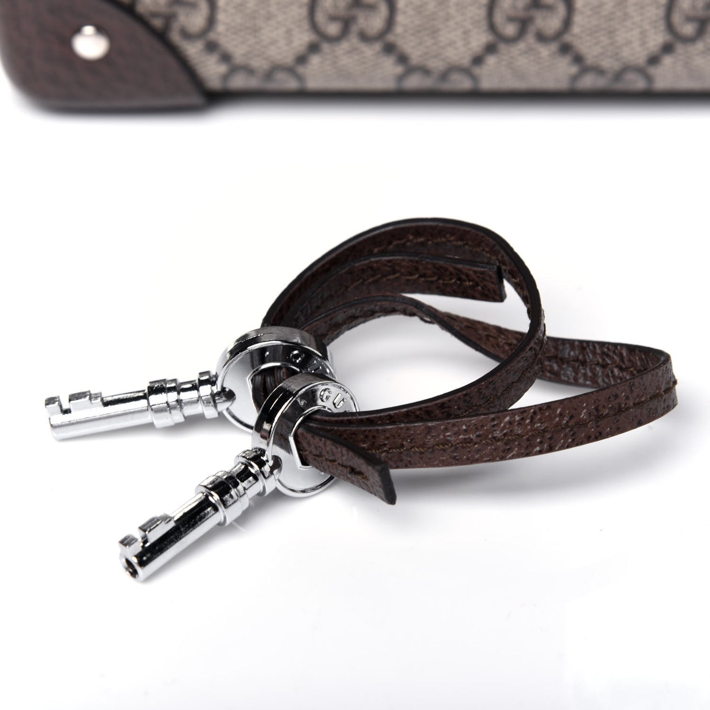 GG Supreme Monogram Globe-Trotter Beauty Case Brown