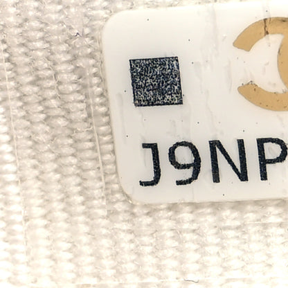 Chanel Caviar Quilted Enamel Coco Casino Double Flap Wallet White 9 of 12