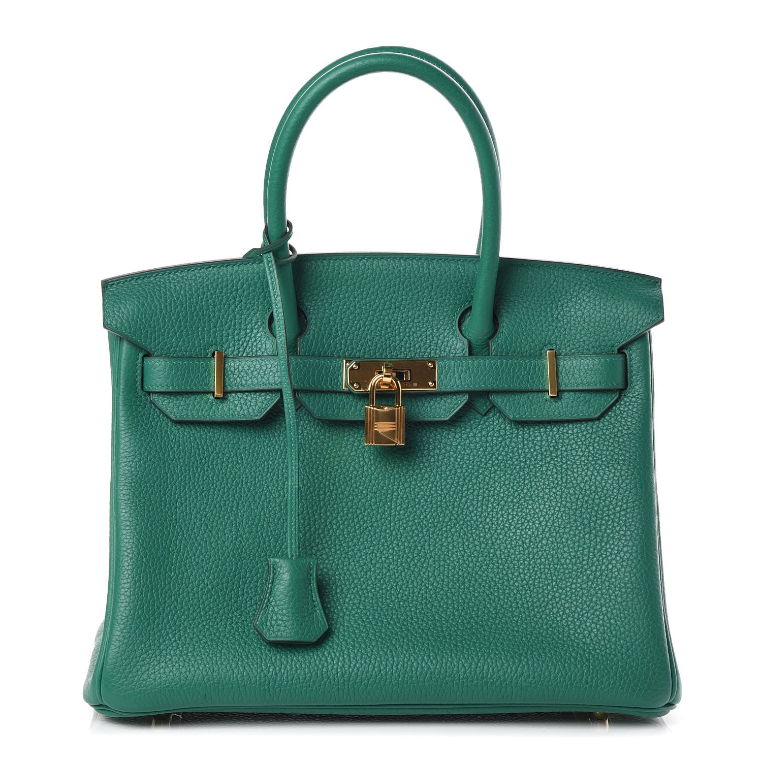 Hermes Taurillon Clemence Birkin 30 Vert Vertigo 1 of 34