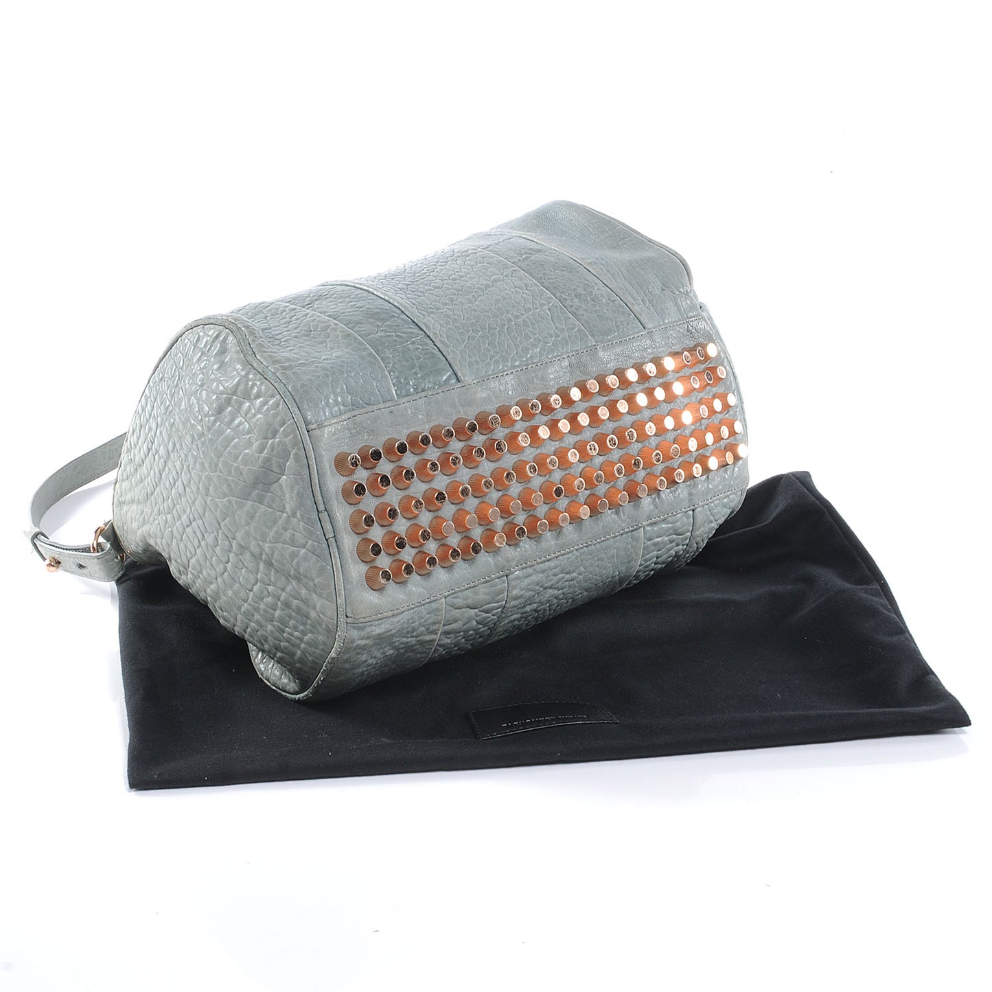 Leather Rocco Satchel Grey