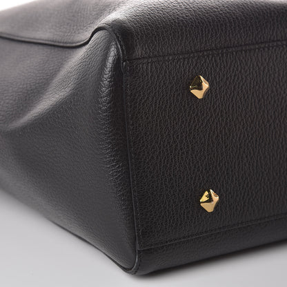 MCM Grained Calfskin Medium Reversible Wandel Tote Black 13 of 16