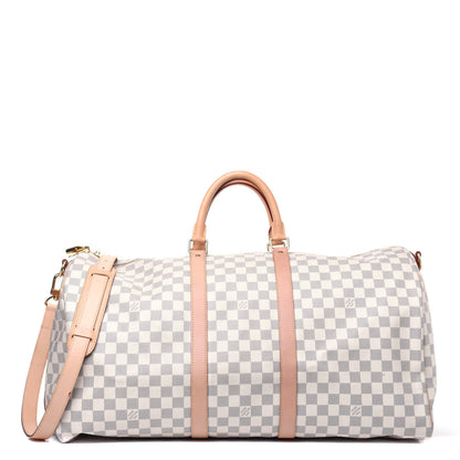 Louis Vuitton Damier Azur Keepall Bandouliere 55 1 of 30