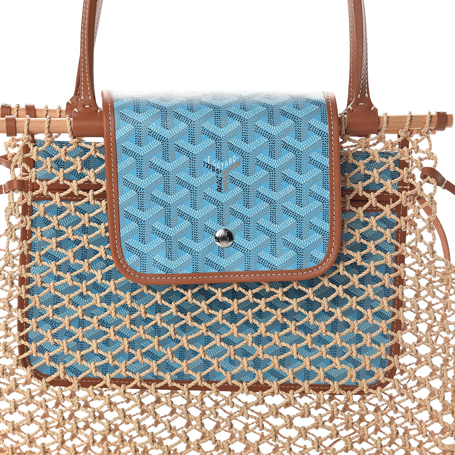 Goyardine Net Aligre Tote Blue