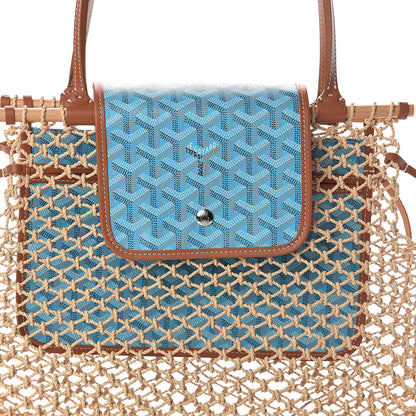 Goyard Goyardine Net Aligre Tote Blue 6 of 8