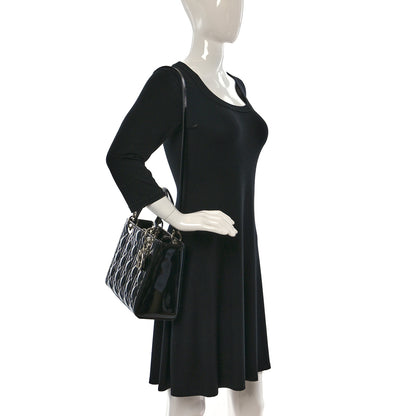 Christian Dior Patent Cannage Medium Lady Dior Black 2 of 11