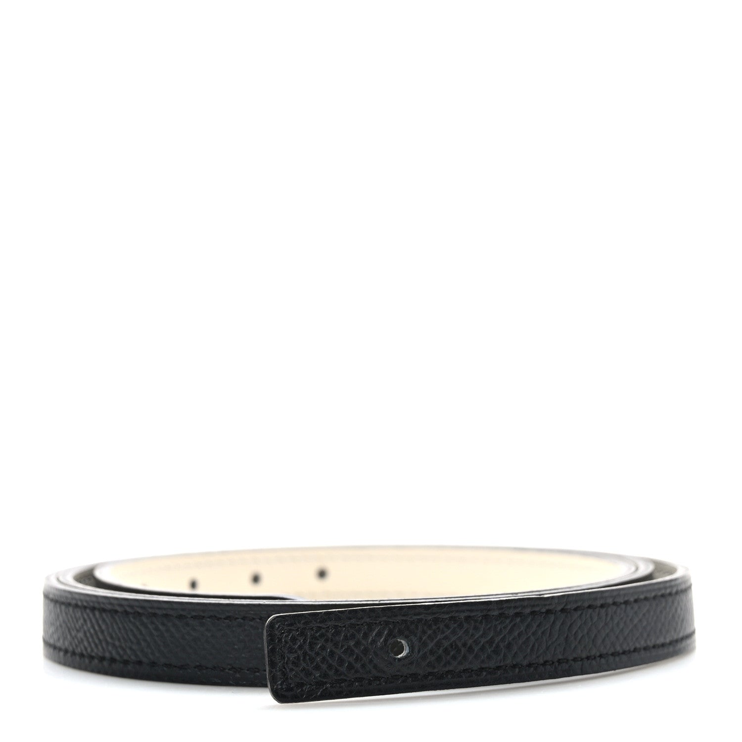 Hermes Swift Epsom 13mm H Belt Strap 90 Nata Black 1 of 4