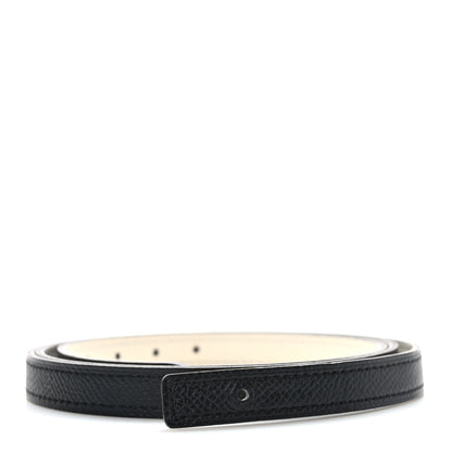 Hermes Swift Epsom 13mm H Belt Strap 90 Nata Black 1 of 4
