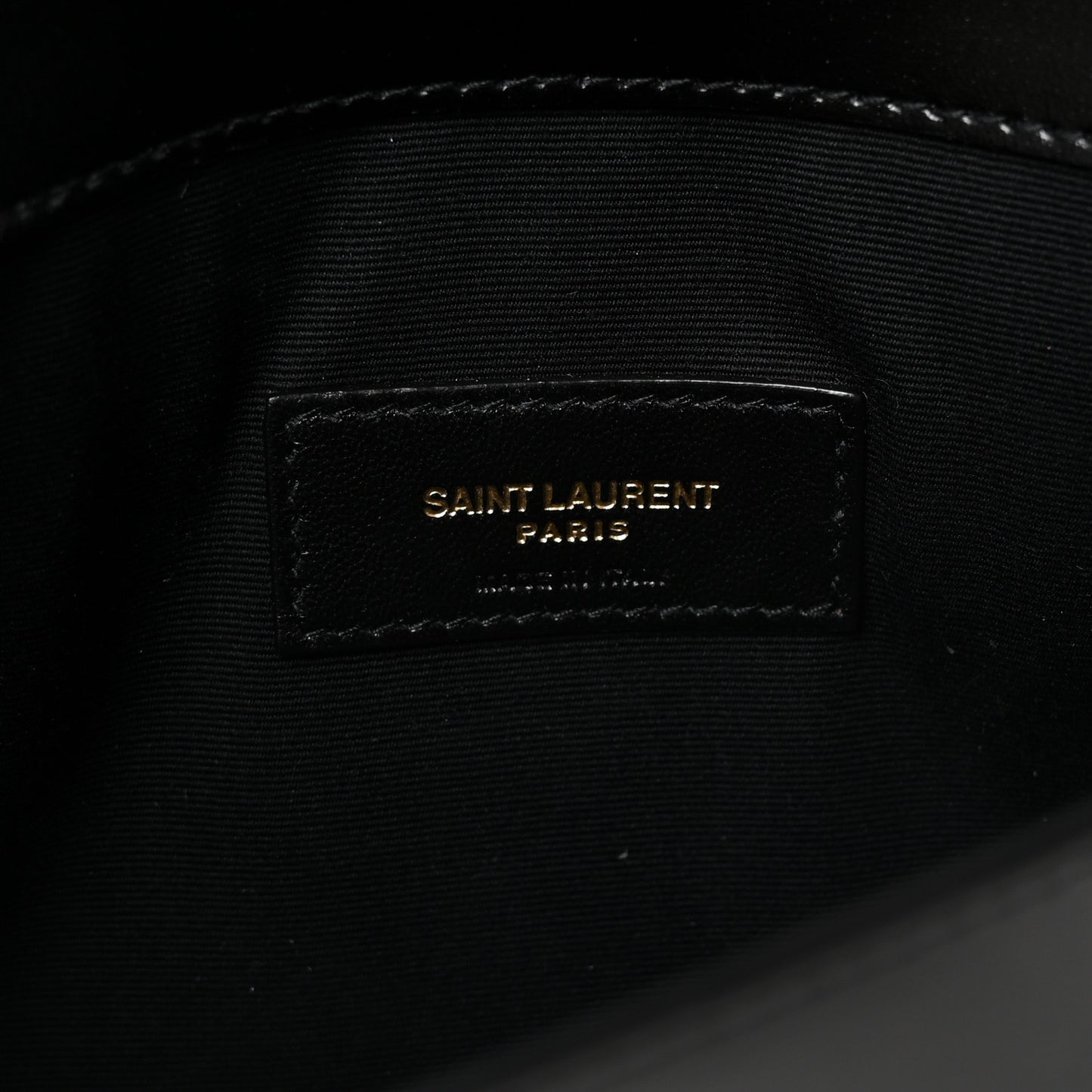 Smooth Shiny Calfskin Monogram Uptown Pouch Black