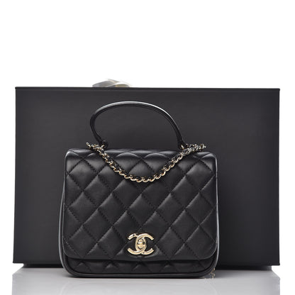 Chanel Lambskin Quilted Mini Citizen Chic Flap Black 10 of 11