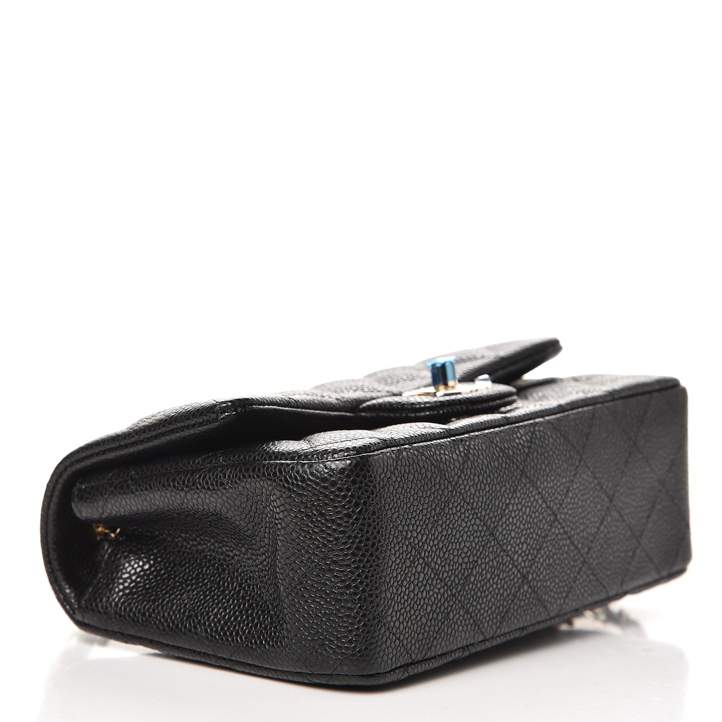 Caviar Quilted Mini Rectangular Flap Black