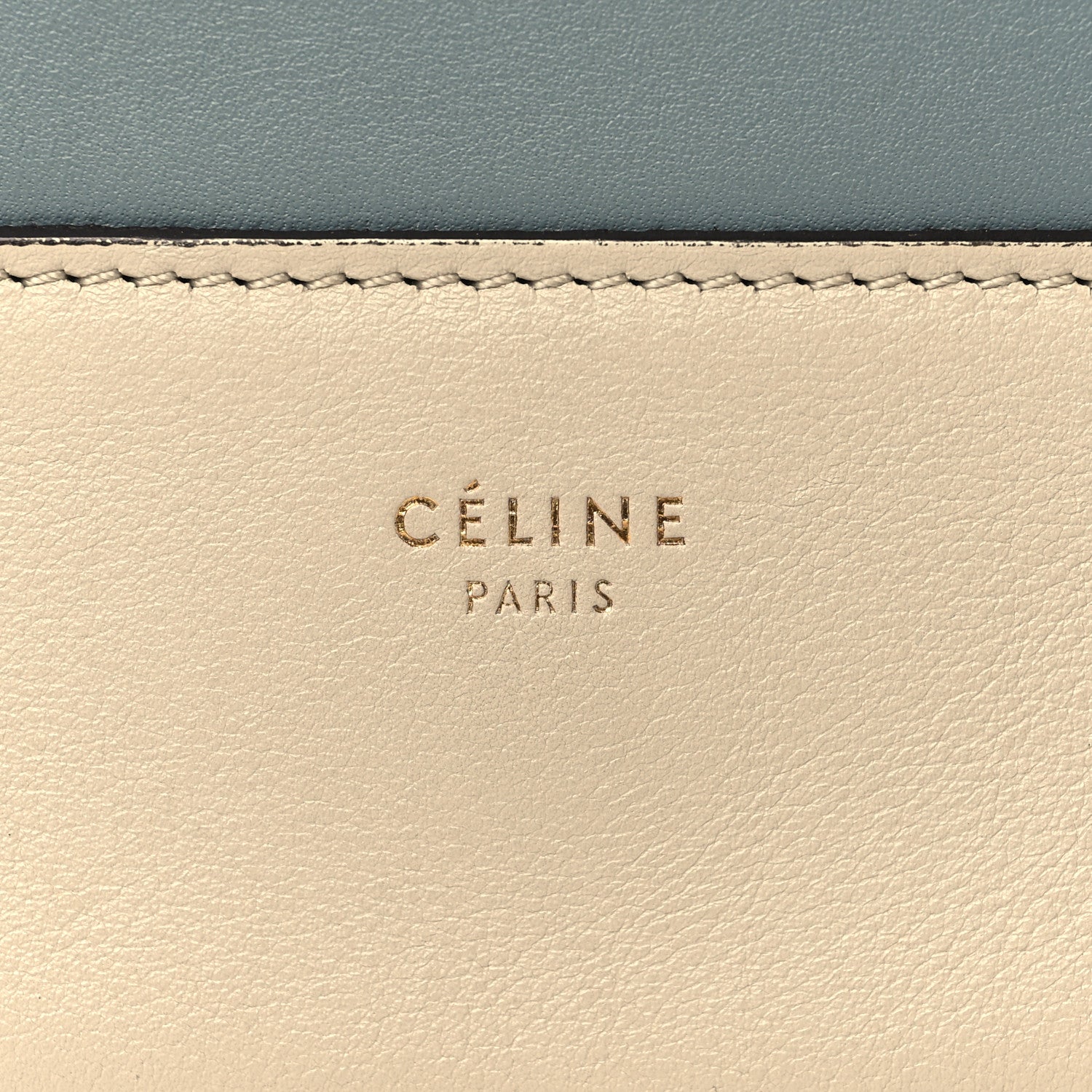 Celine Shiny Smooth Calfskin Medium Frame Shoulder Bag Grege Storm 6 of 10