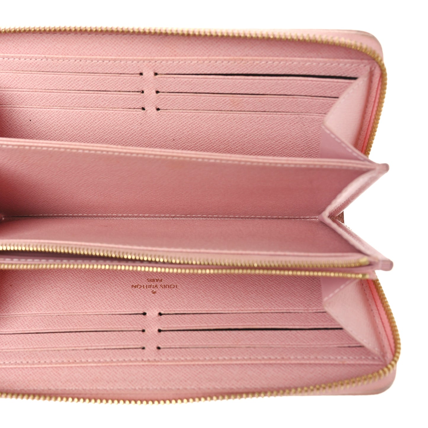 Damier Azur Zippy Wallet Rose Ballerine