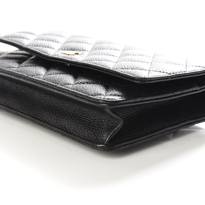 Chanel Caviar Quilted Wallet On Chain WOC Black 6 of 9