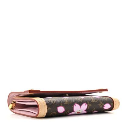 Louis Vuitton LV X TM Monogram Cherry Blossom Victorine Wallet Sakura Brown 4 of 7