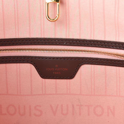 Louis Vuitton Damier Ebene Neo Neverfull MM Rose Ballerine 6 of 11