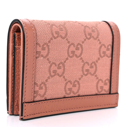 Gucci Monogram Textured Dollar Calfskin Card Case Cloche Rose Pink 3 of 10