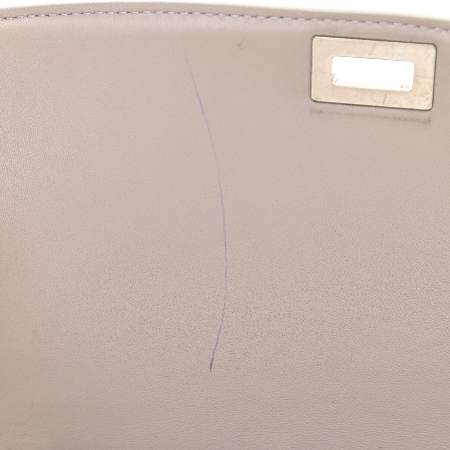 Celine Liege Calfskin Medium Classic Box Flap Bag White 8 of 10