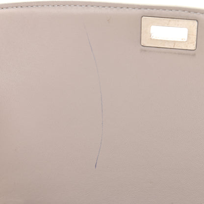 Celine Liege Calfskin Medium Classic Box Flap Bag White 8 of 10