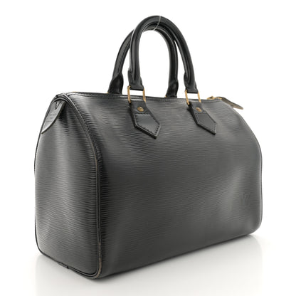 Louis Vuitton Epi Speedy 25 Black 3 of 17