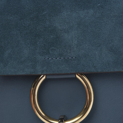 Chloe Suede Calfskin Mini Faye Bracelet Bag Majolica Blue 6 of 8
