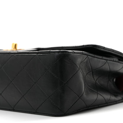Chanel Lambskin Quilted Medium Double Flap Black 11 of 14