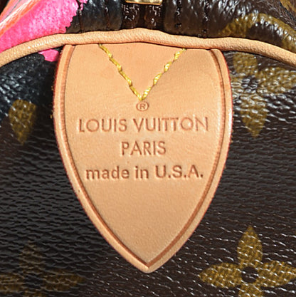 Louis Vuitton Monogram Roses Speedy 30 7 of 7