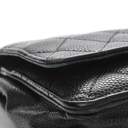 Chanel Caviar Quilted Wallet On Chain WOC Black 9 of 9