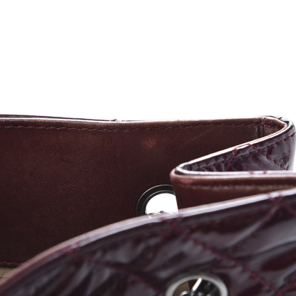 Chanel Patent Calfskin Quilted Reissue 2.55 Tote Burgundy 11 of 15