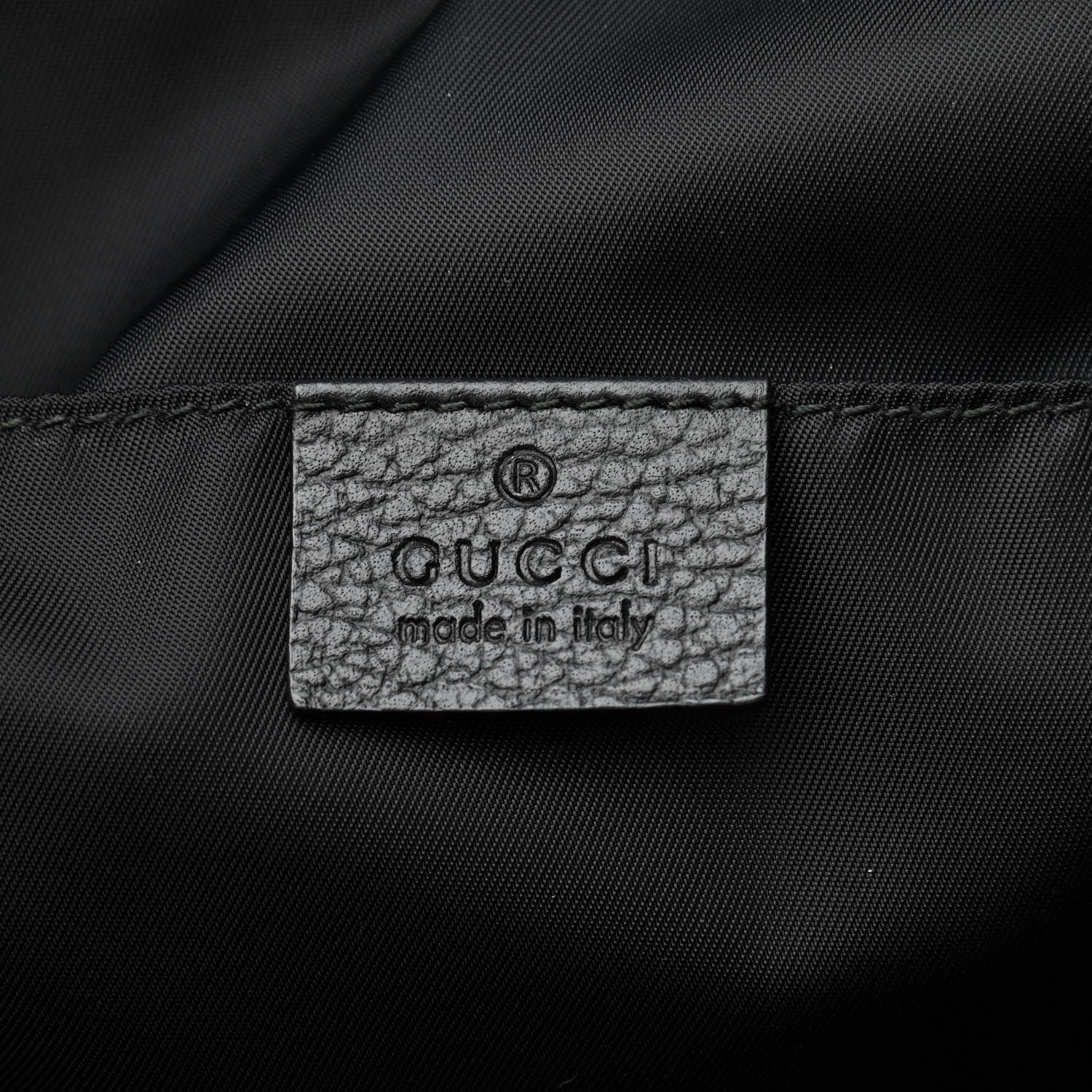 Gucci Nylon Monogram Small Single Buckle Backpack Black 6 of 10