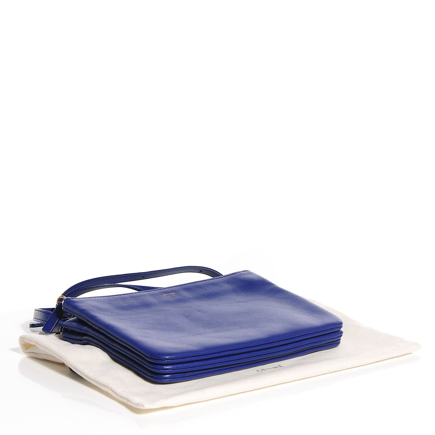 Celine Lambskin Small Trio Crossbody Bag Indigo 4 of 7