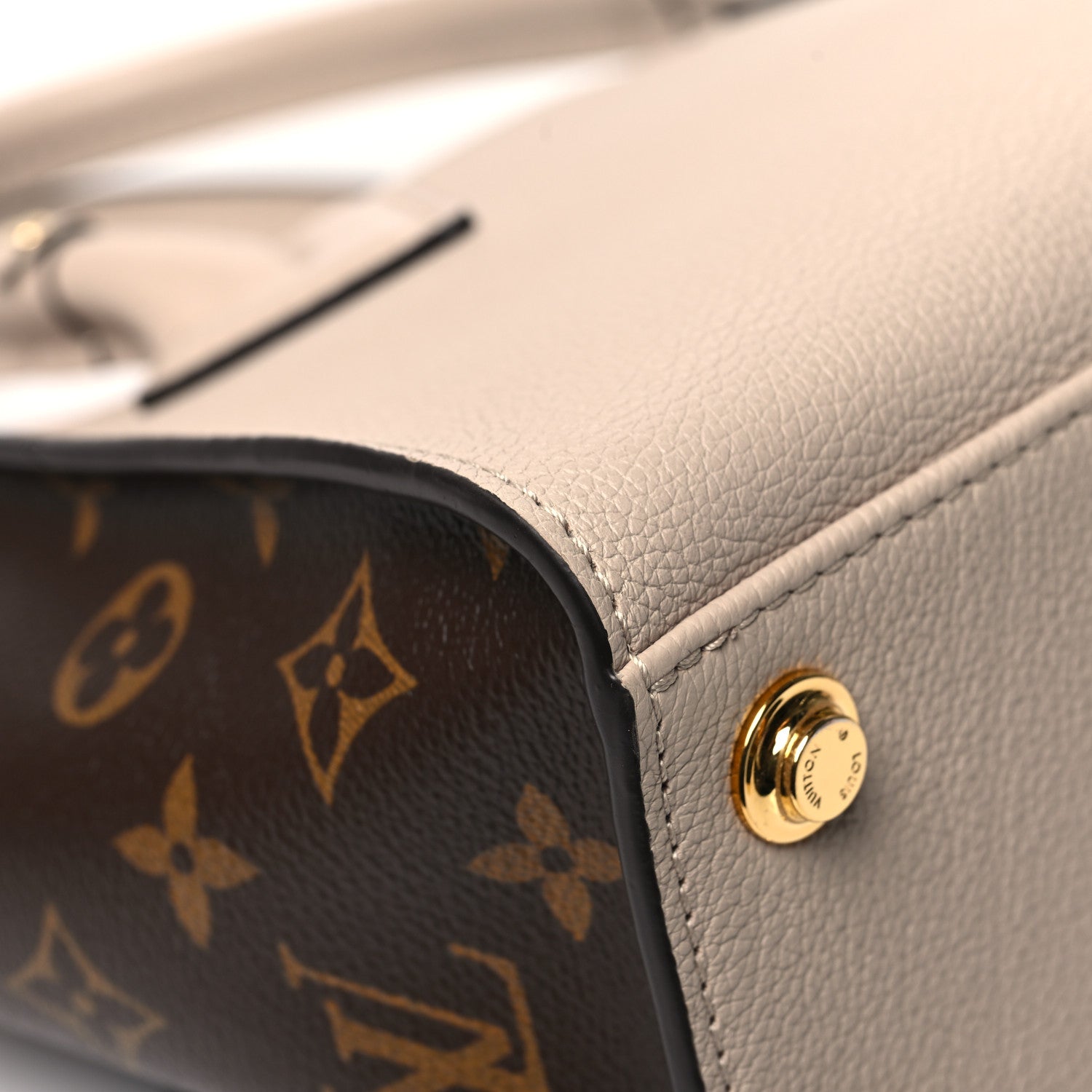 Louis Vuitton Calfskin Monogram On My Side PM Greige 10 of 11