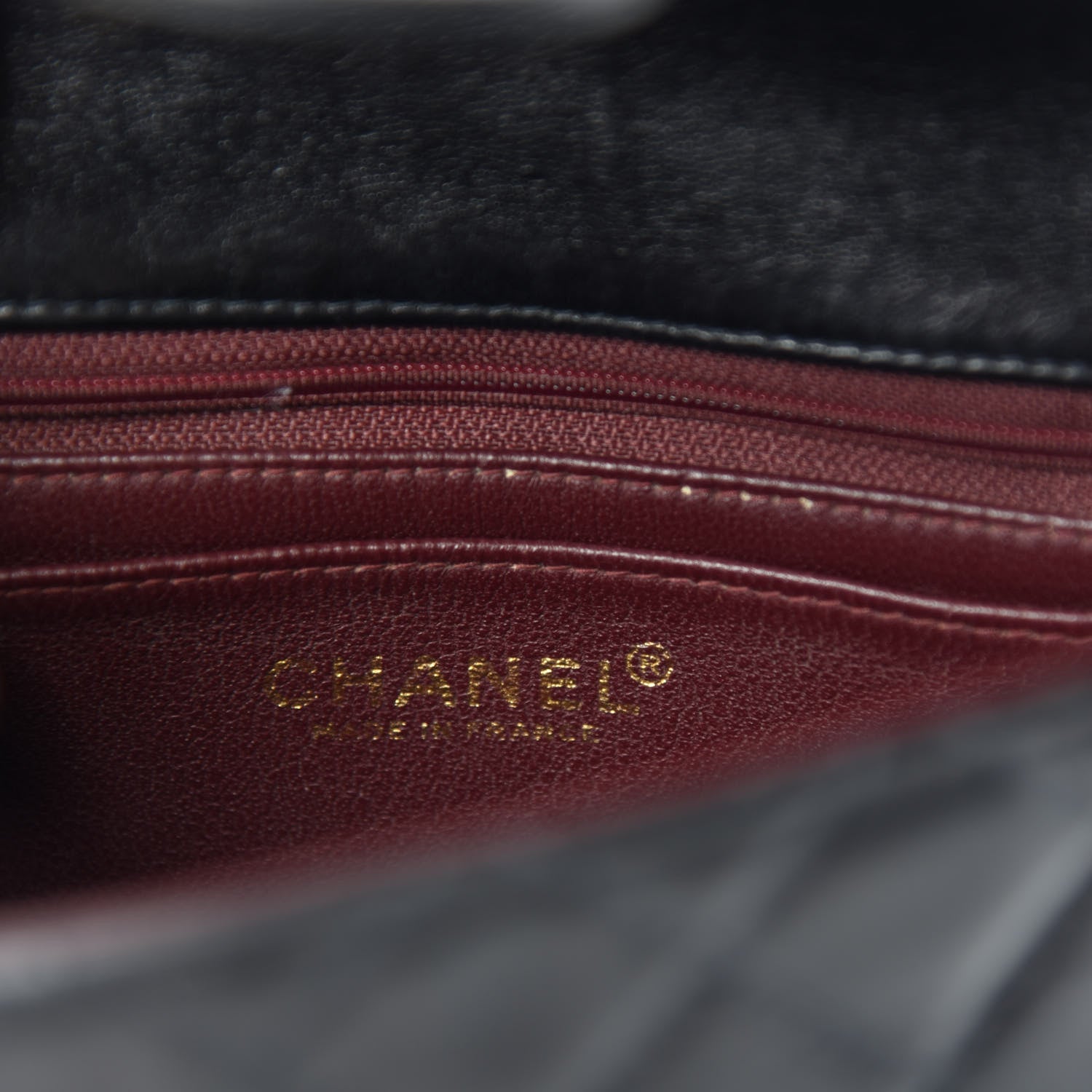 Chanel Lambskin Quilted Mini Square Flap Black 9 of 11