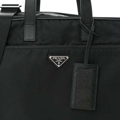 Prada Tessuto Nylon Saffiano Briefcase Black 9 of 12