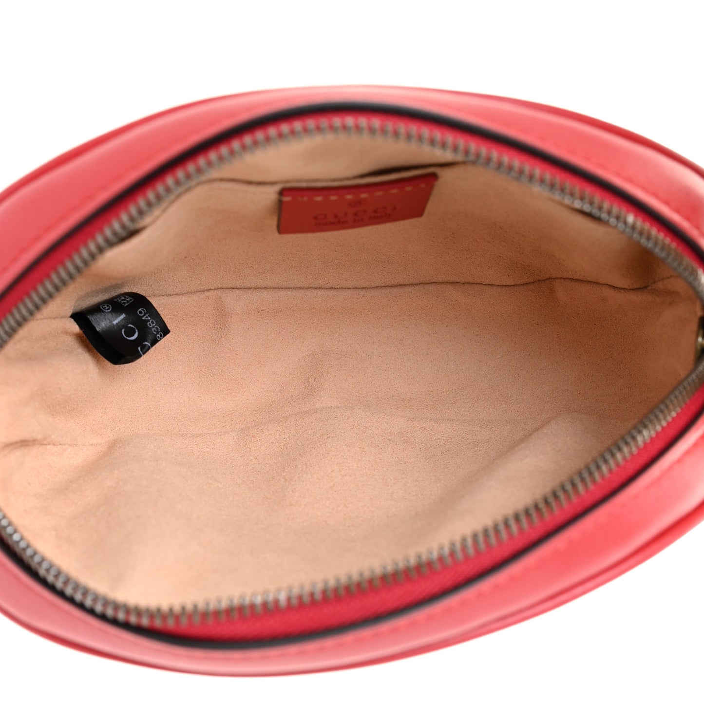 Calfskin Matelasse GG Marmont Belt Bag 85 34 Hibiscus Red