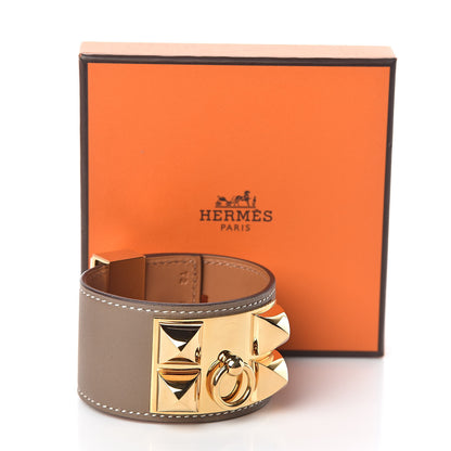 Hermes Swift Collier De Chien CDC Bracelet T2 Etoupe 6 of 6